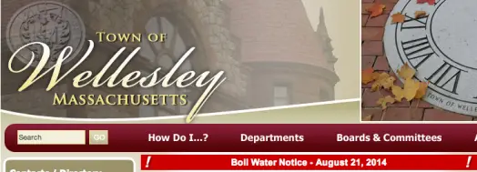 Wellesley water warning