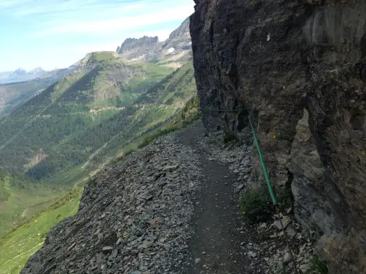 The hairy and beautiful Highline trail at Glacier National Park