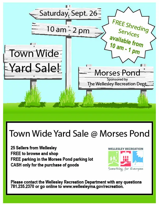 wellesley yard sale