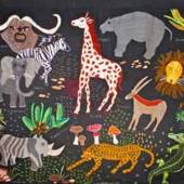 A wall hanging created by one of the Kopanang Trust.