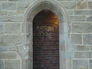Harry Potter Platform 9 3/4 at Wellesley College