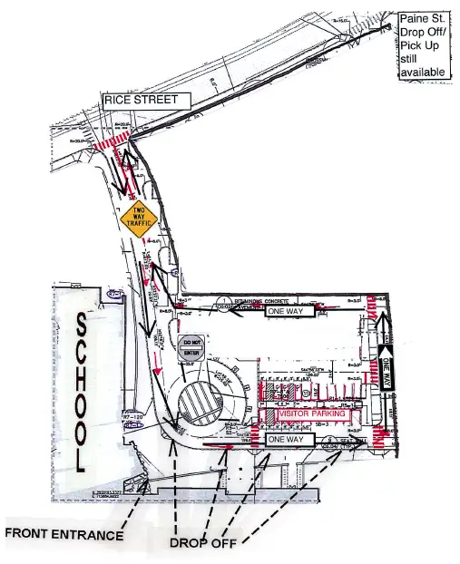 Wellesley High Parking Lot Map