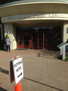 Voting Wellesley library 2013