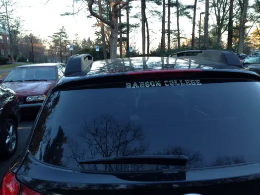 Babson Bumper, or window decal