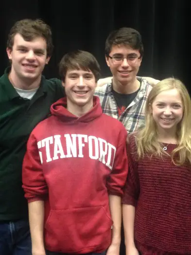 L to R - Justin O'Brien, Andrew Maney, Gabe Gager, Anna Bortnick