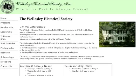 historical society website
