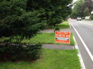 Save the North 40 sign