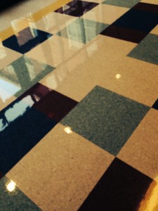 Wellesley Middle School shiny floors