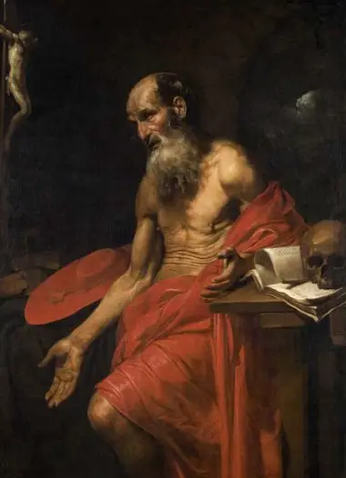 From Hanging with the Old Masters: Valentin de Boulogne, St. Jerome, ca. 1628-30, Oil on canvas,