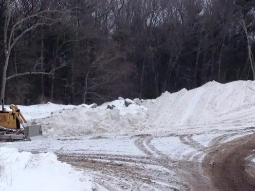 snow at dump 2015