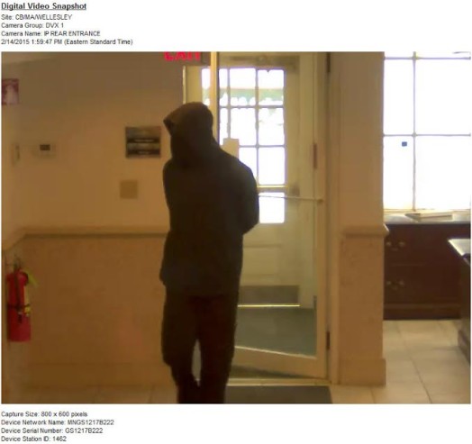TD Bank surveillance photo of robbery suspect
