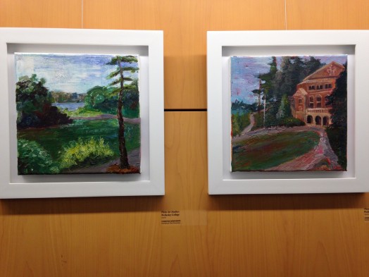 Plein Air Studies at Wellesley College, by Christine Desrosiers, Schofield and Fiske Schools art teacher.
