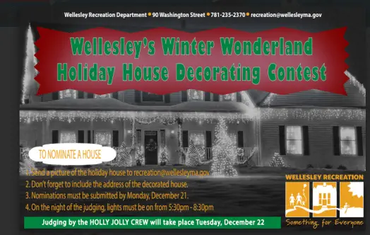 wellesley holiday decorating contest