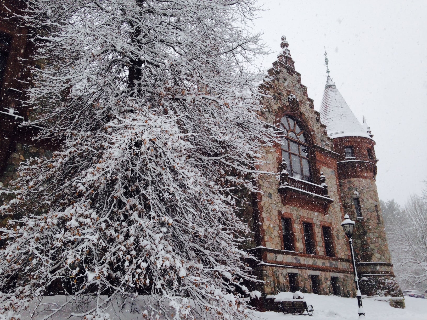 Wellesley Town Hall, Spring 2016 snow storm