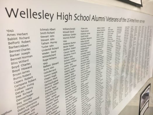 Wellesley High Evolutions veterans' memorial art project