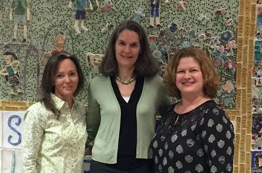 The PTO at Sprague Elementary School announced its initiation of an annual $1,000 college scholarship to the Wellesley Scholarship Foundation. Pictured from left: Elaine Marten (Sprague PTO President), Beverly Donovan (WSF President), Jill Fischmann (Sprague PTO Vice President)