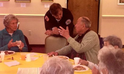 Wellesley firefighter/Council on Aging breakfast