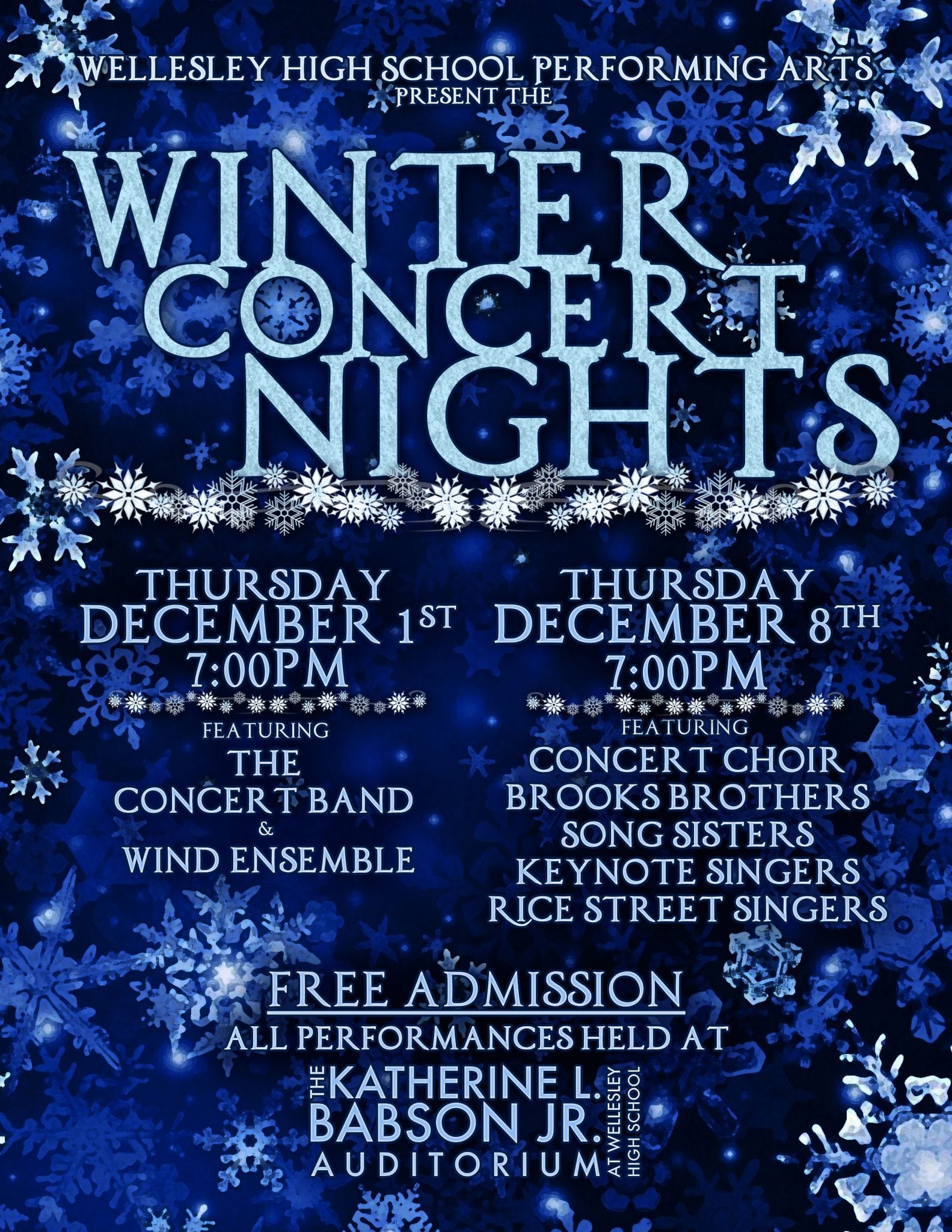 Winter Concert, Wellesley