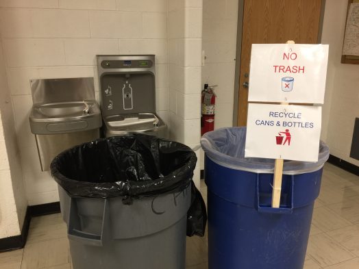 Wellesley Middle School recycling