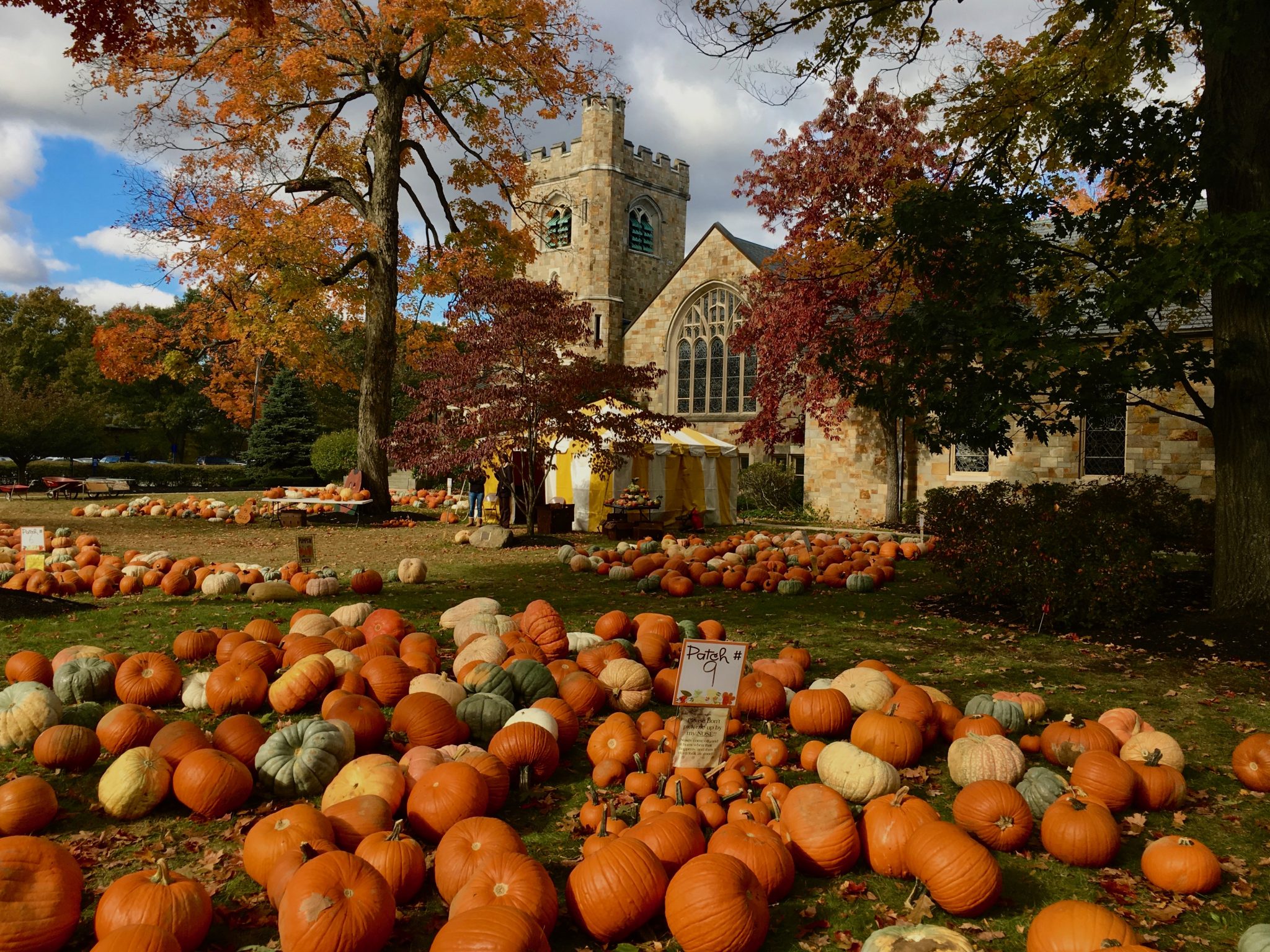 Wellesley Hills Congregational Church, pumpkin time