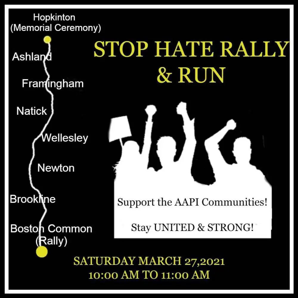 Stop Hate Rally & Run, Wellesley