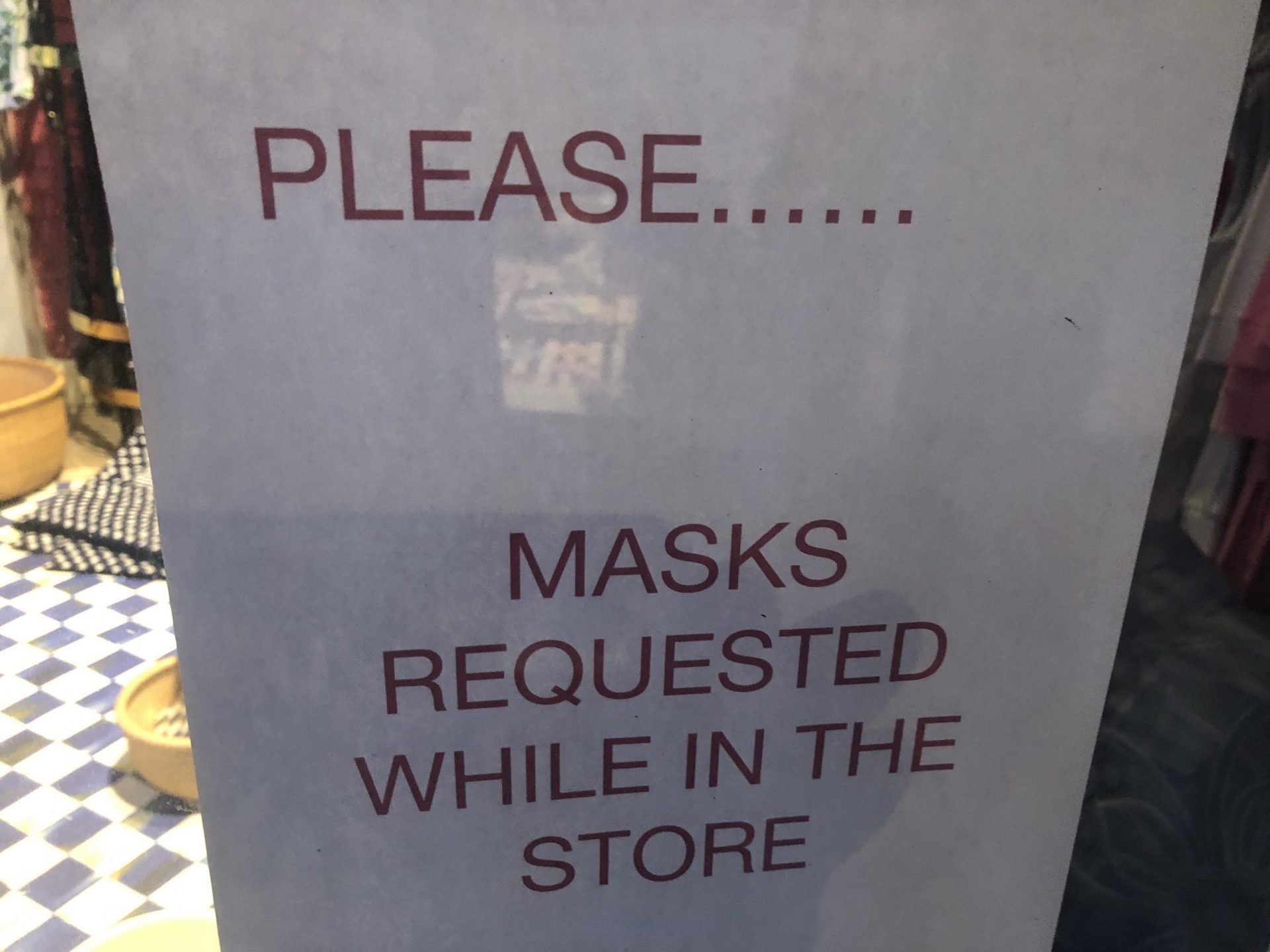 masks sign wellesley square