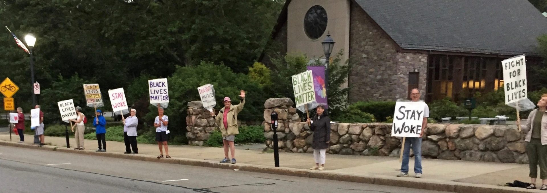 BLM vigil, Wellesley