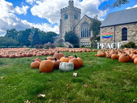 Wellesley Hills Congregational Church pumpkin patch