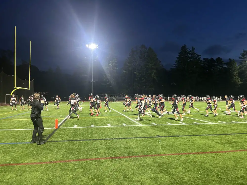 wellesley celebrates football win over walpole