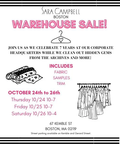 Sara Campbell warehouse sale