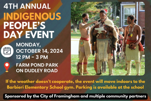 Indigenous Peoples Day, Framingham