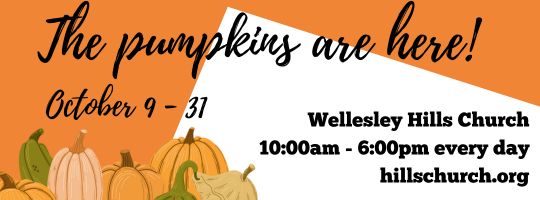 Wellesley Hills Congregational Church, pumpkins
