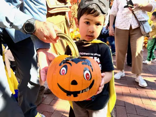 Linden Square, Wellesley, Halloween event