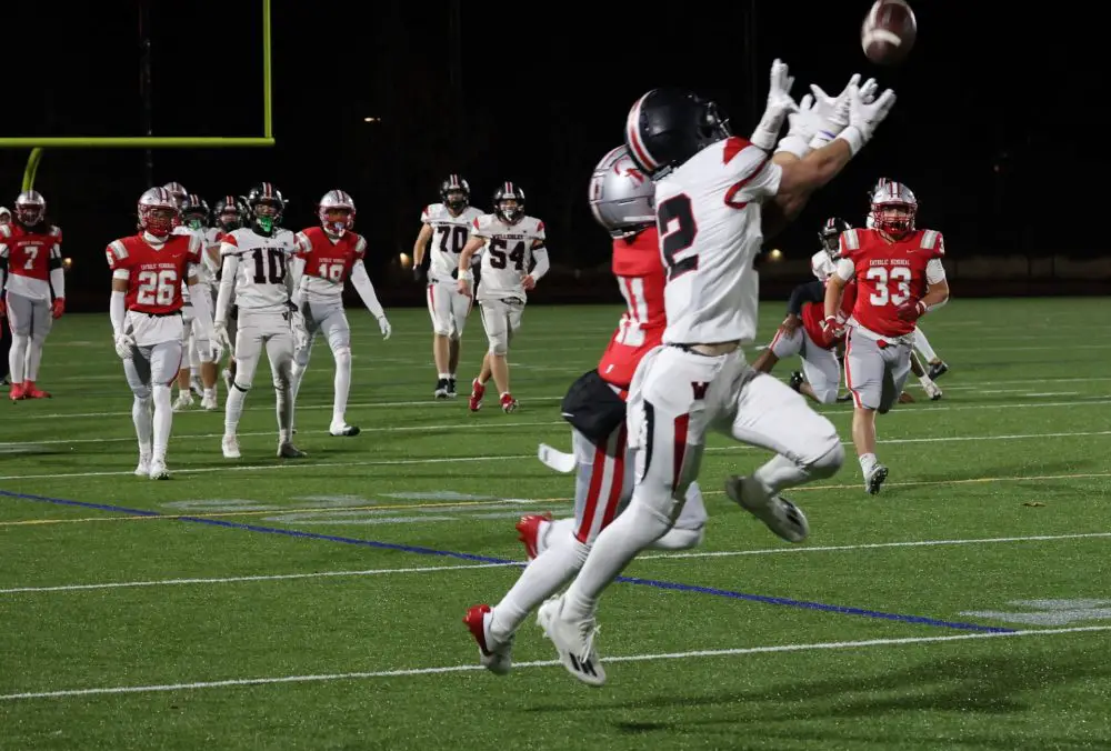 Wellesley vs Catholic Memorial football in Weston