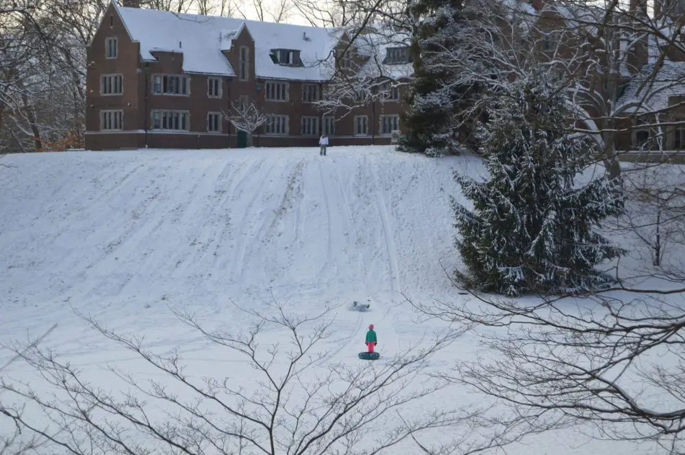 Severance Hill sledding wellesley college