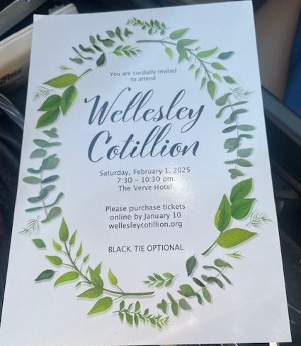 Wellesley Cotillion invite