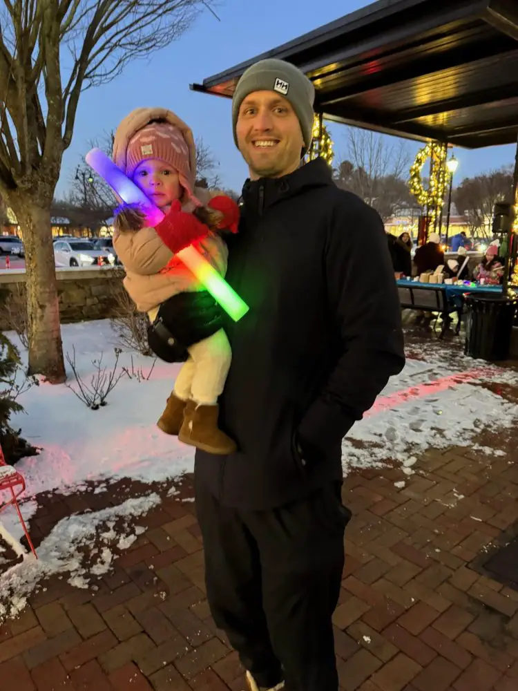 Menorah lighting, Linden Square, Wellesley