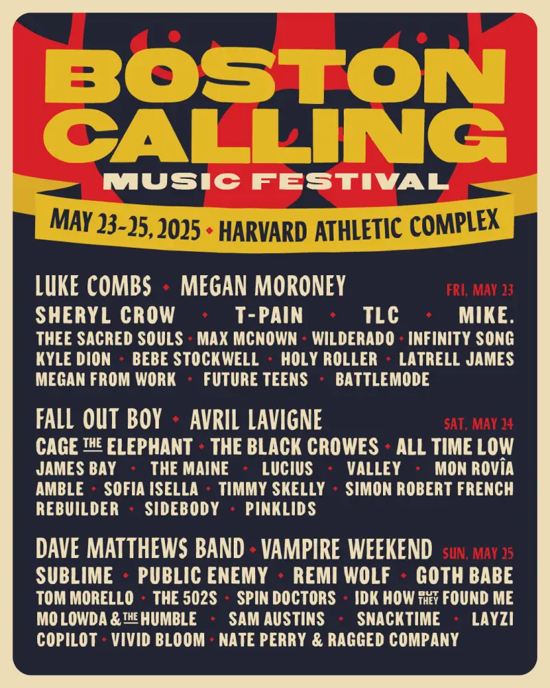 Boston Calling festival lineup