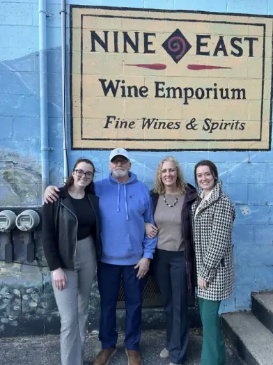 Nine East Wine Emporium. The Moran family (courtesy photo)