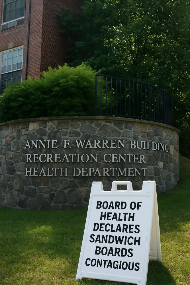 dept health sandwich boards