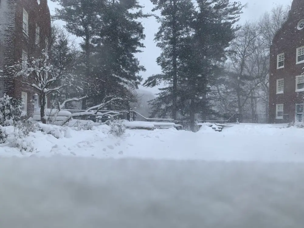 blizzard at Wellesley College