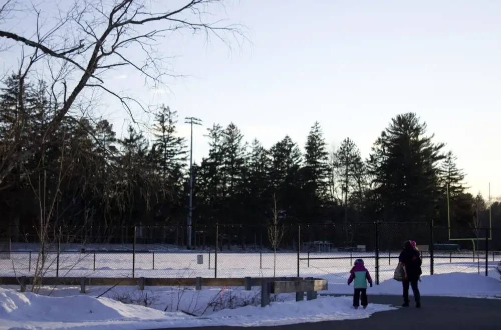 outdoor skating rink