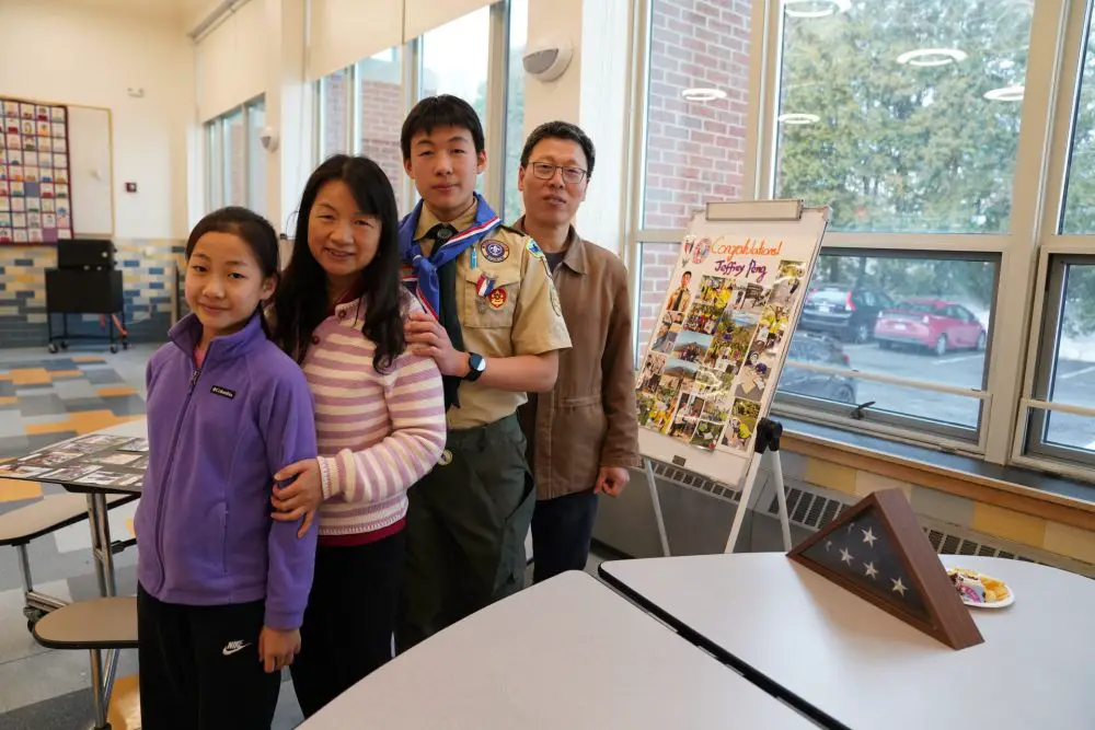 Wellesley Boy Scouts, Jeffrey Peng and Family