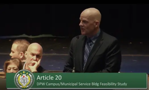 Town Meeting night 3 curtain