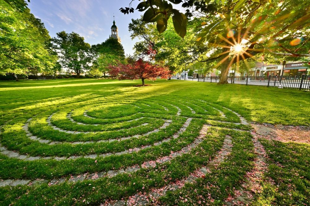 Sunrise Labrynth, & Clocktower, Elm Park, Wellesley 